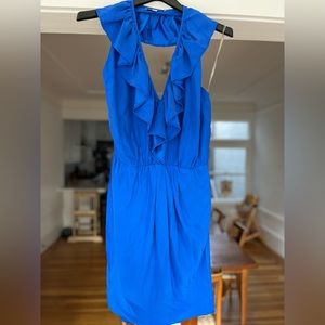 Blue silk Amanda Uprichard dress